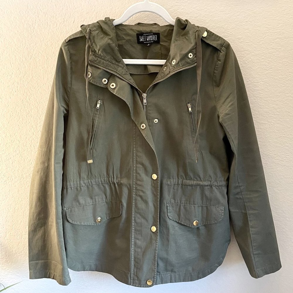 Light Weight Green Utility Jacket